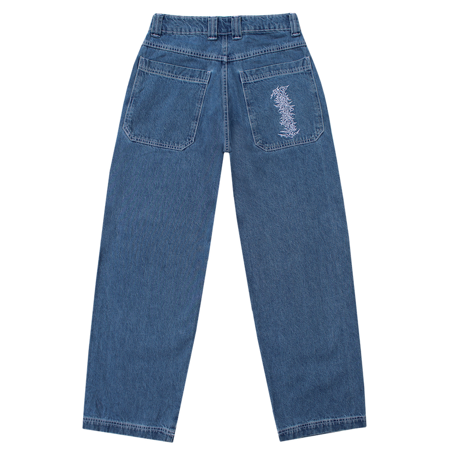 Baggy Jean Regular Azul Claro
