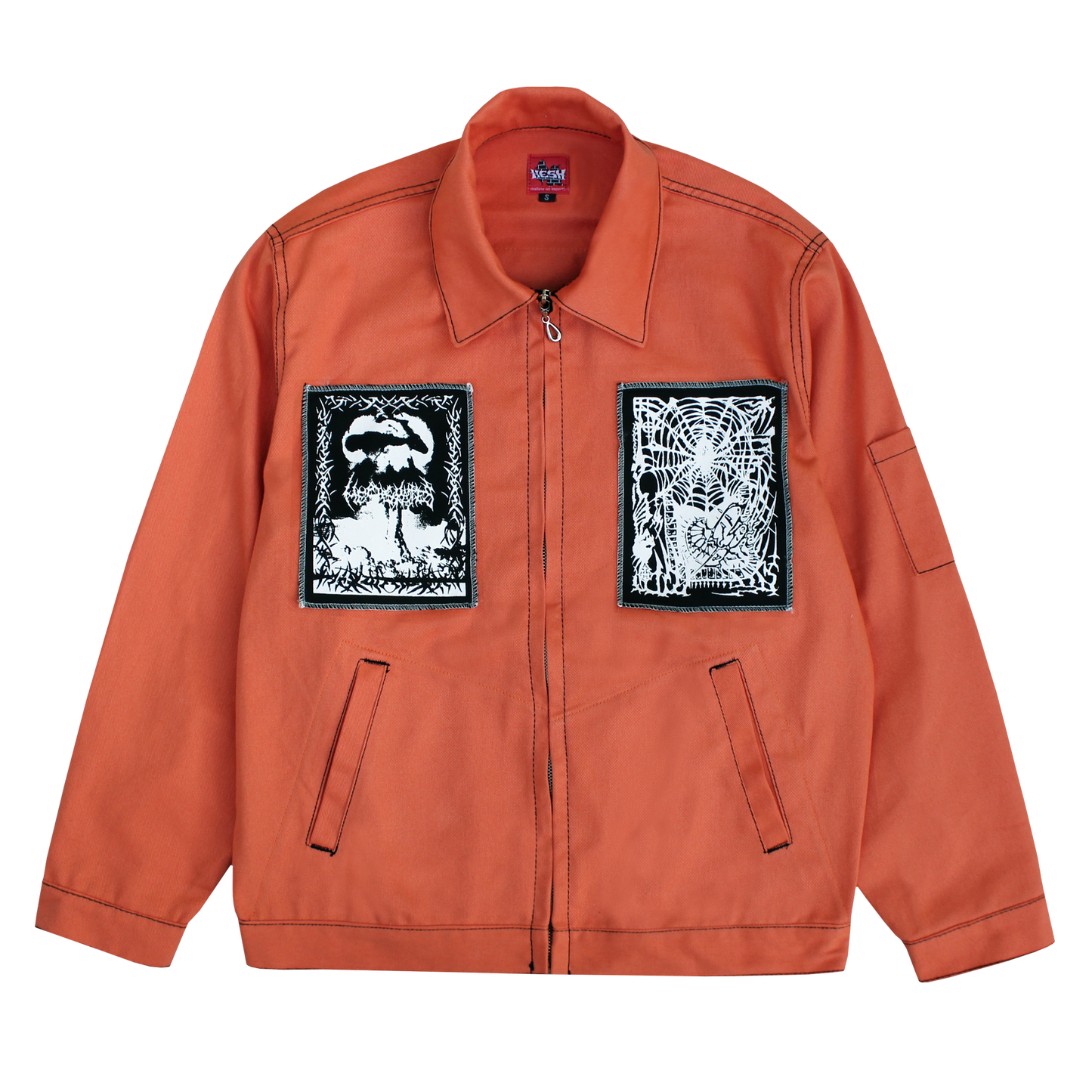 Campera Punk Naranja