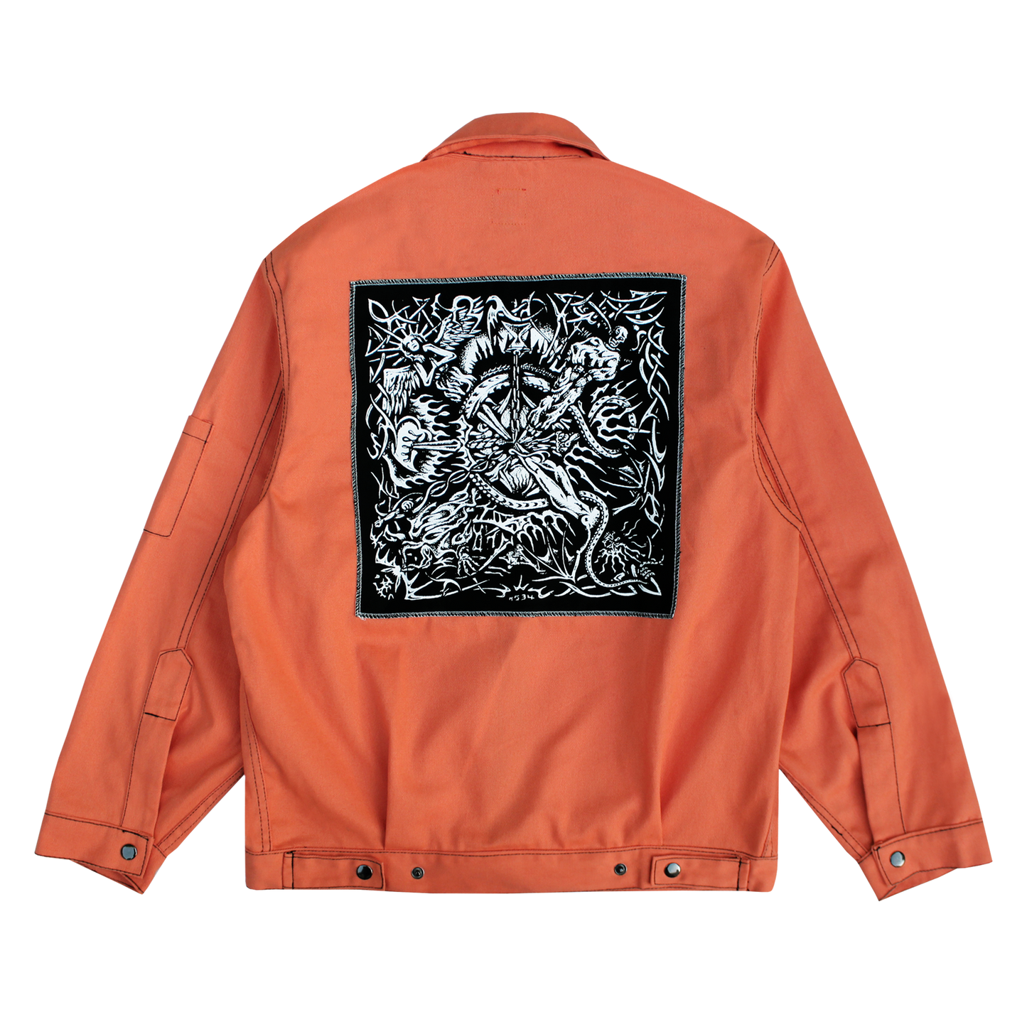Campera Punk Naranja