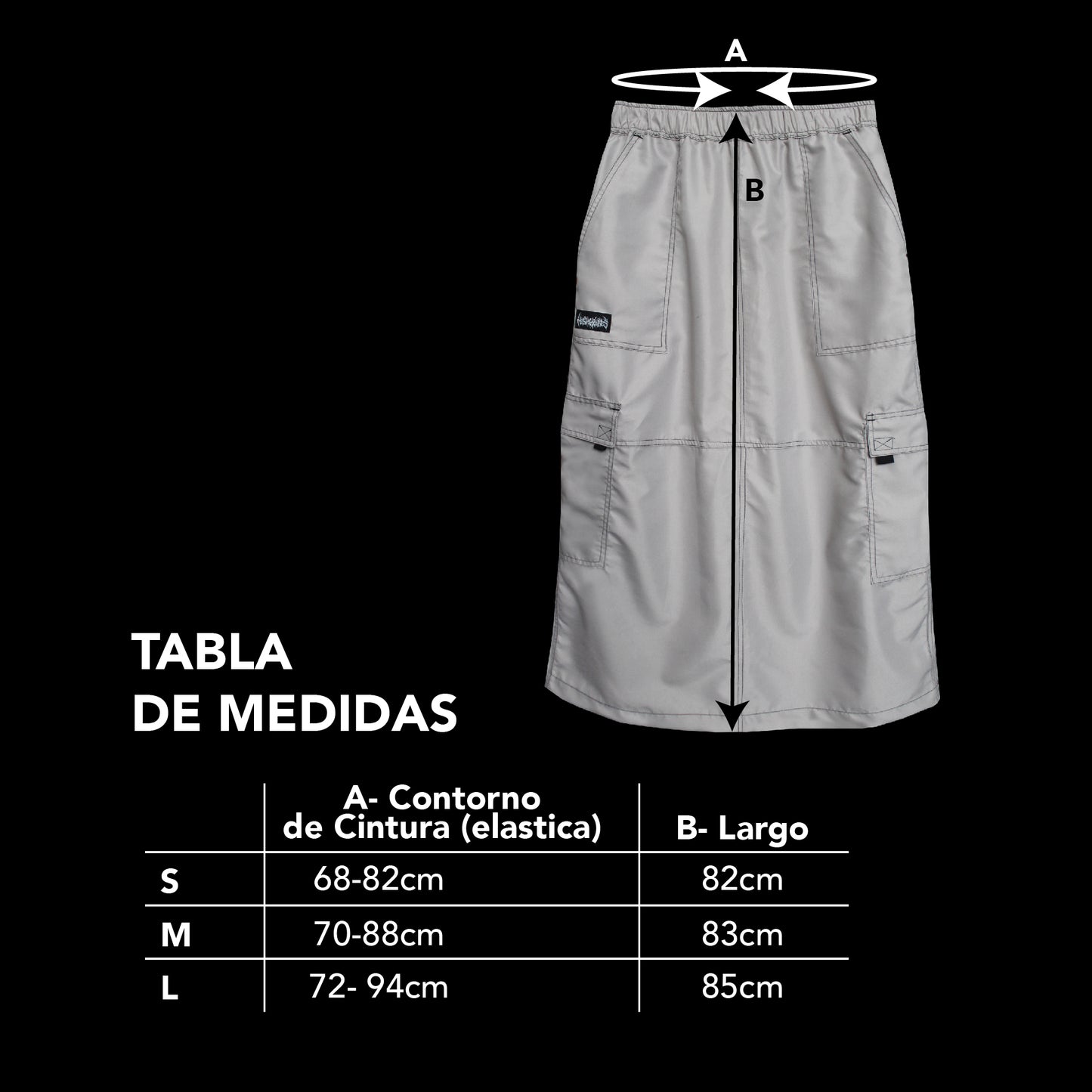 Falda Neo Gris