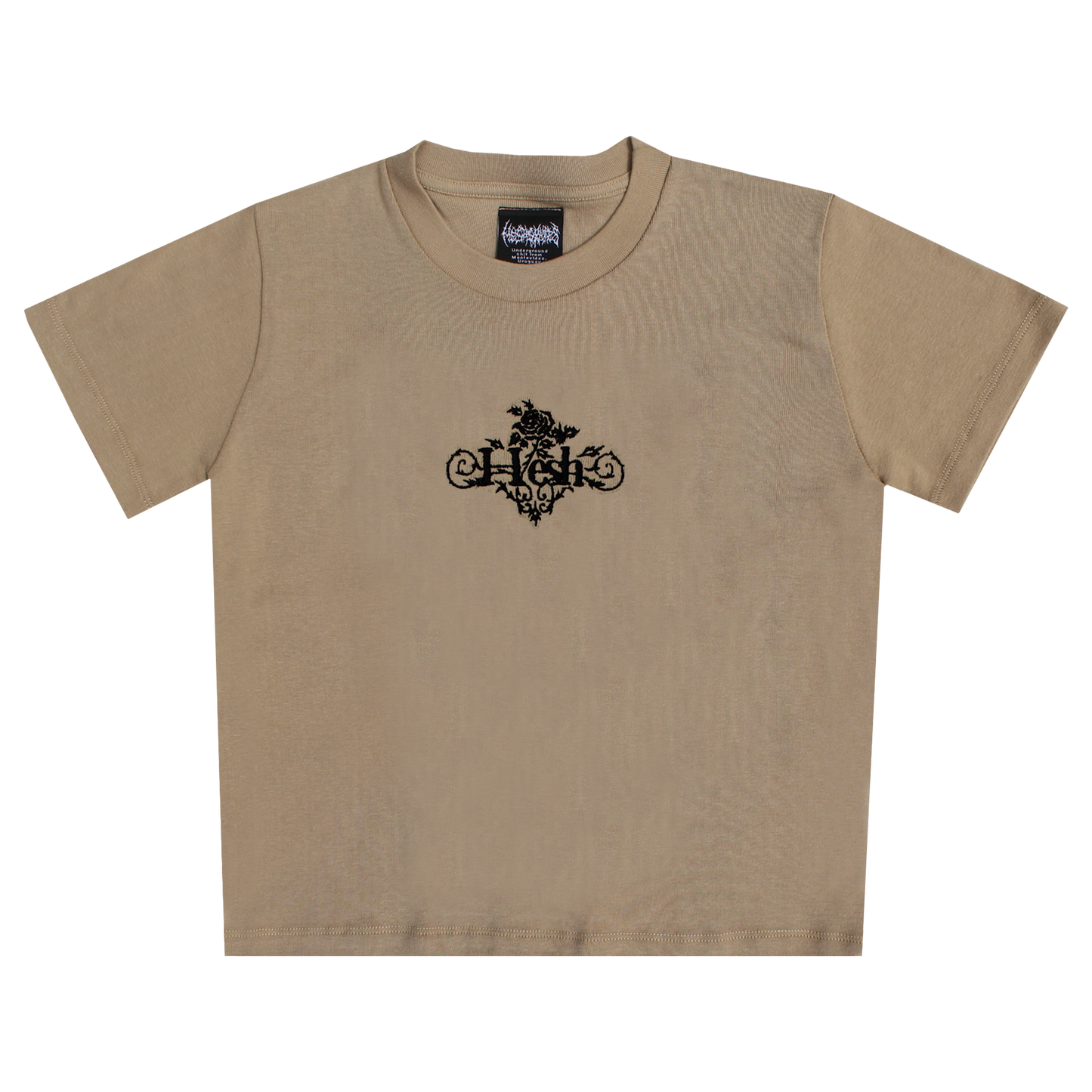 Remera Baby Tee Rosa Beige