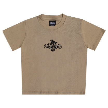 Remera Baby Tee Rosa Beige