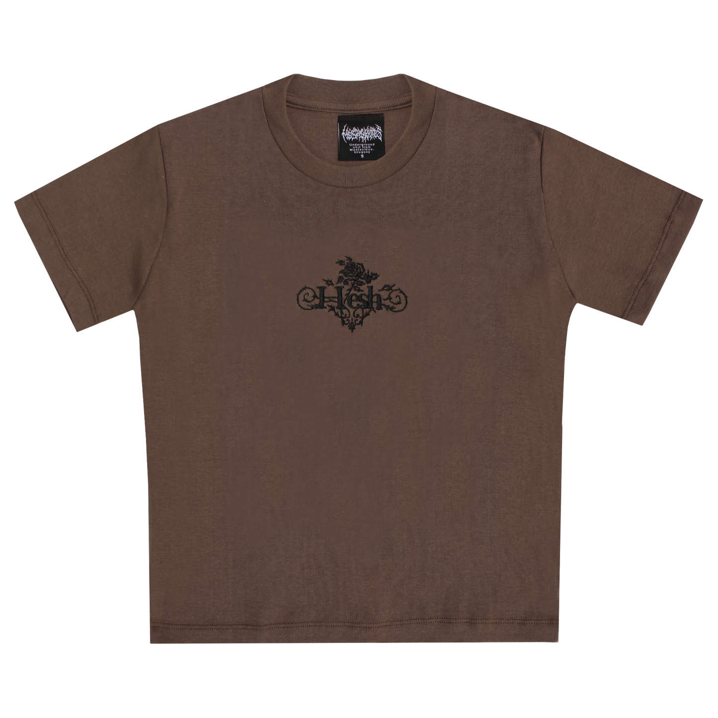 Remera Baby Tee Rosa Marron