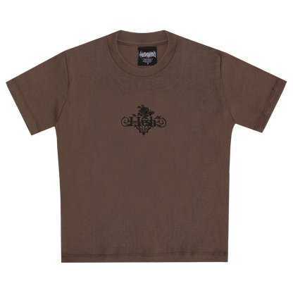 Remera Baby Tee Rosa Marron